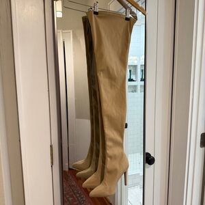 Fashion Nova Tan Over the Knee Boots